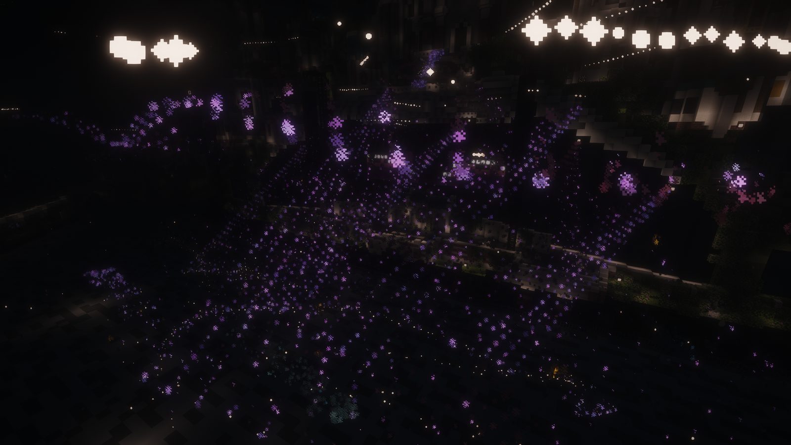 A live concert with a custom stage and lighting